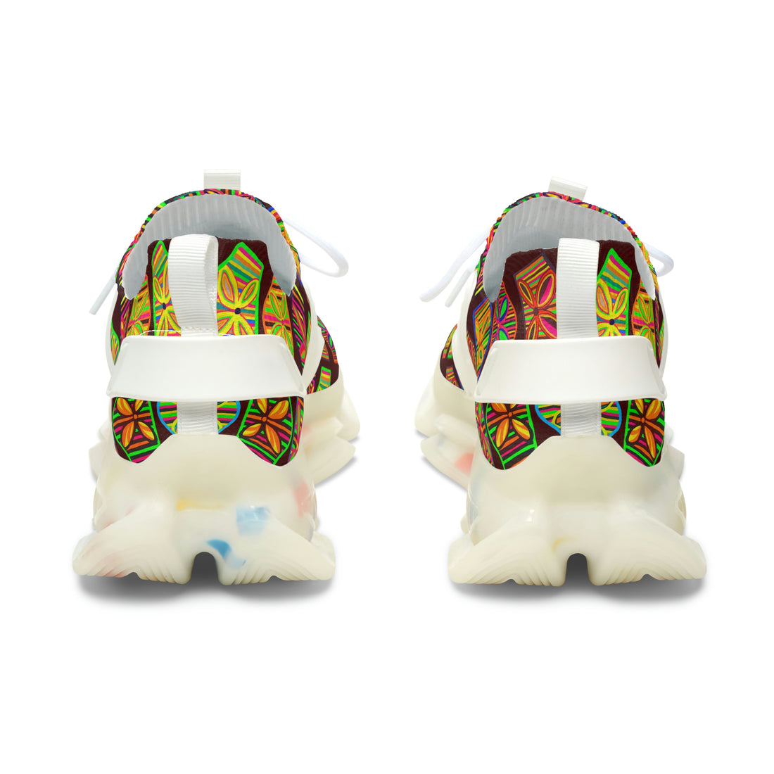 Marsala Deco Print OTT Women's Mesh Knit Sneakers