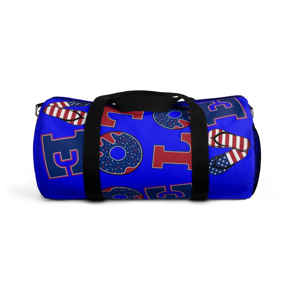 American Love Electric Blue Duffel Bag