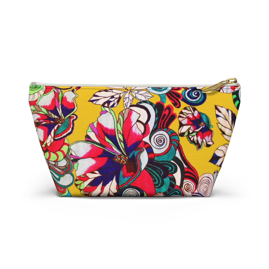 Floral Pop Yellow Accessory Pouch