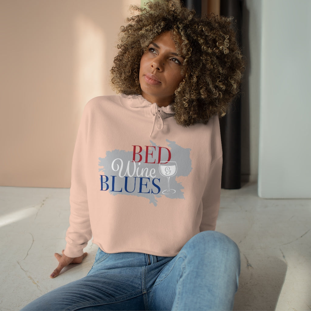 Bed & Wine Crop Hoodie