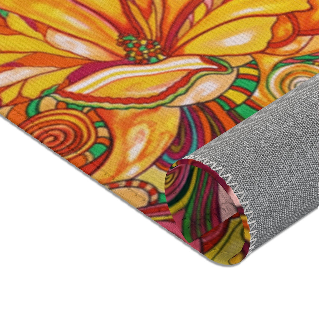 Artsy Floral Blush Area Rug