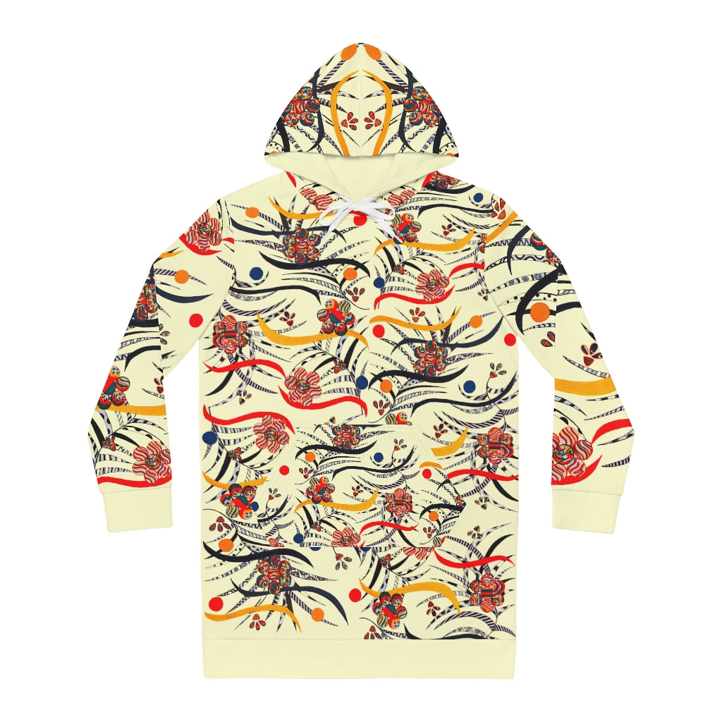 Cream Wilderness Hoodie Dress (AOP)