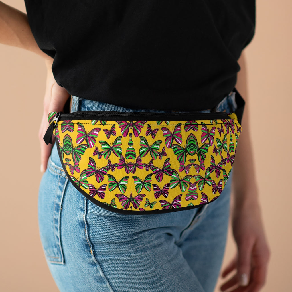 Butterflies Yellow Fanny Pack