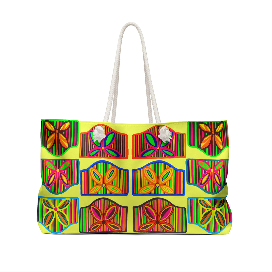 Canary Deco Print Weekender Tote Bag