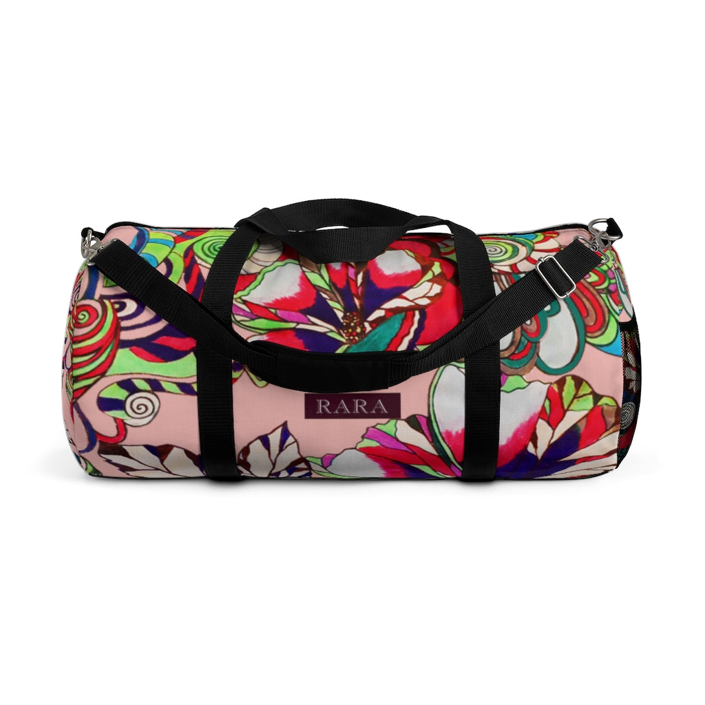Artsy Floral Pop Blush Duffel Bag