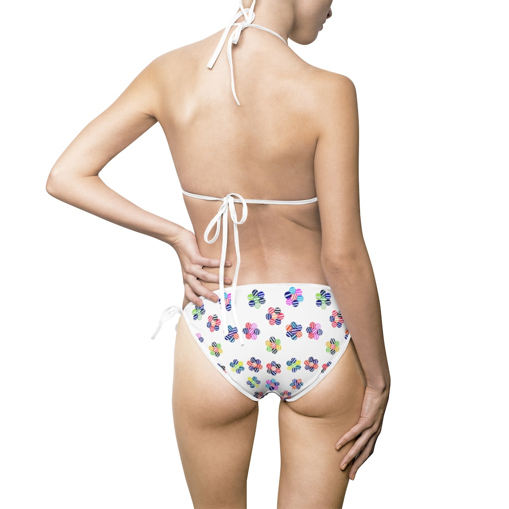 White Candy Florals Bikini
