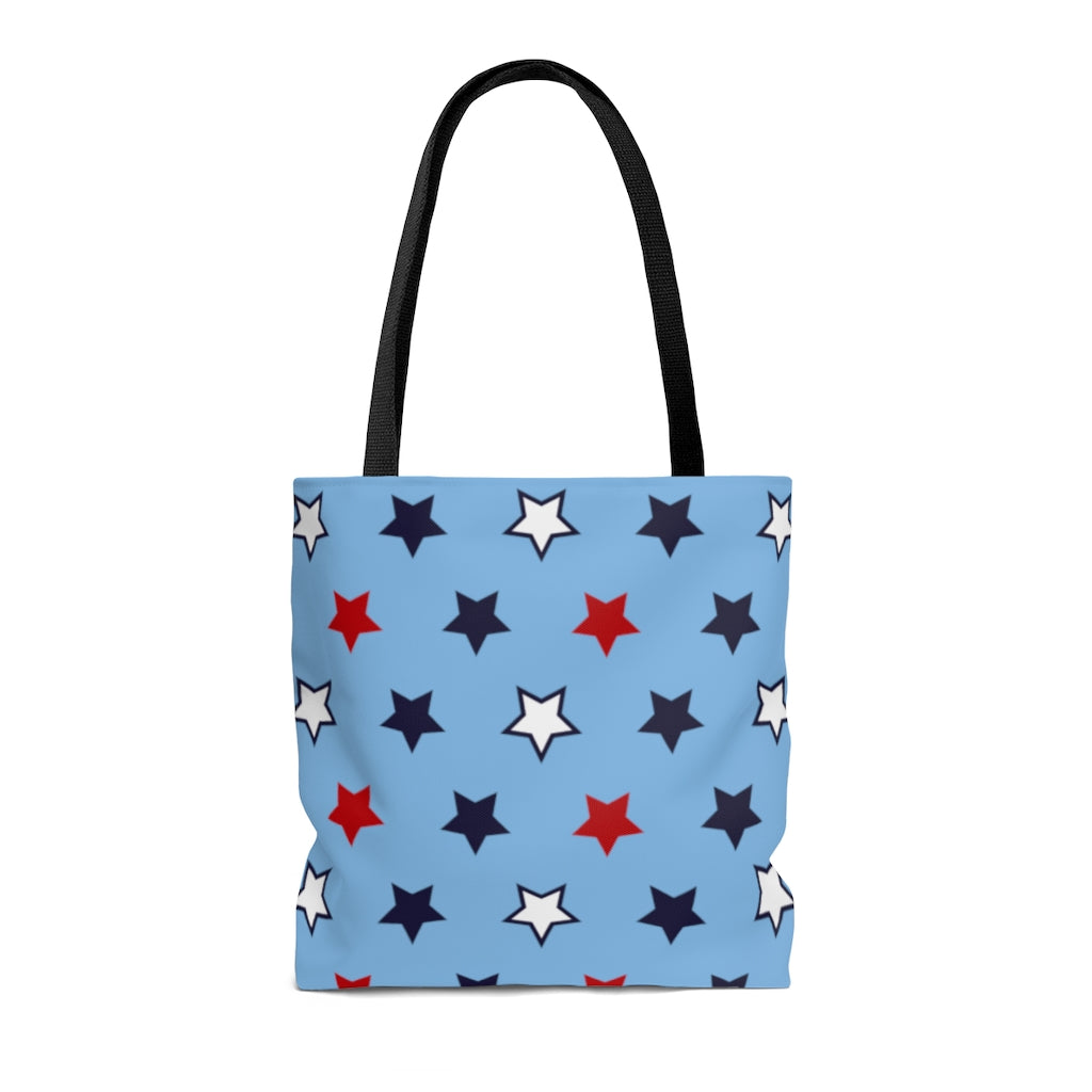 AOP Star Girl Blue Tote Bag