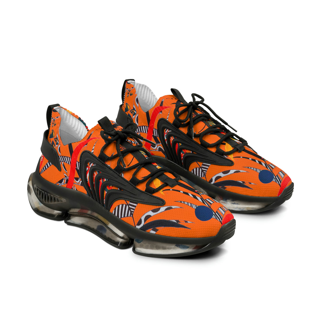 Orange Wildly Wicked OTT Men's Mesh Knit Sneakers