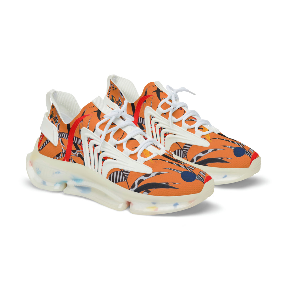 Peach Wildly Wicked OTT Men's Mesh Knit Sneakers