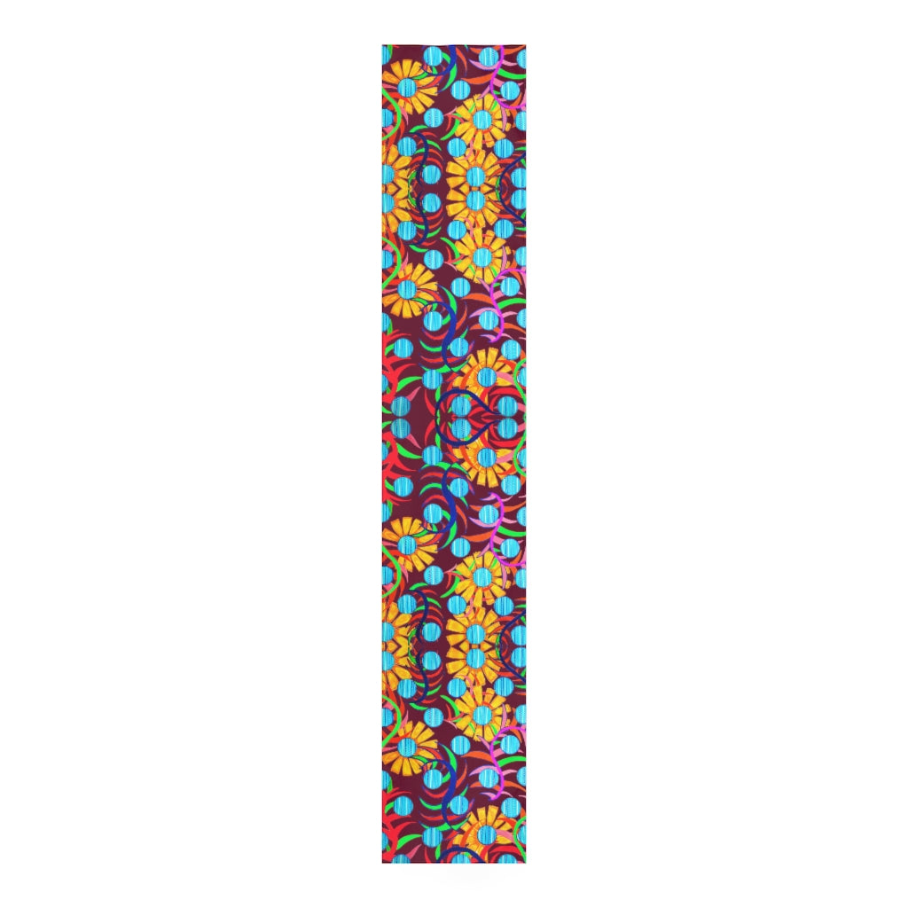 Sunflower Marsala Table Runner