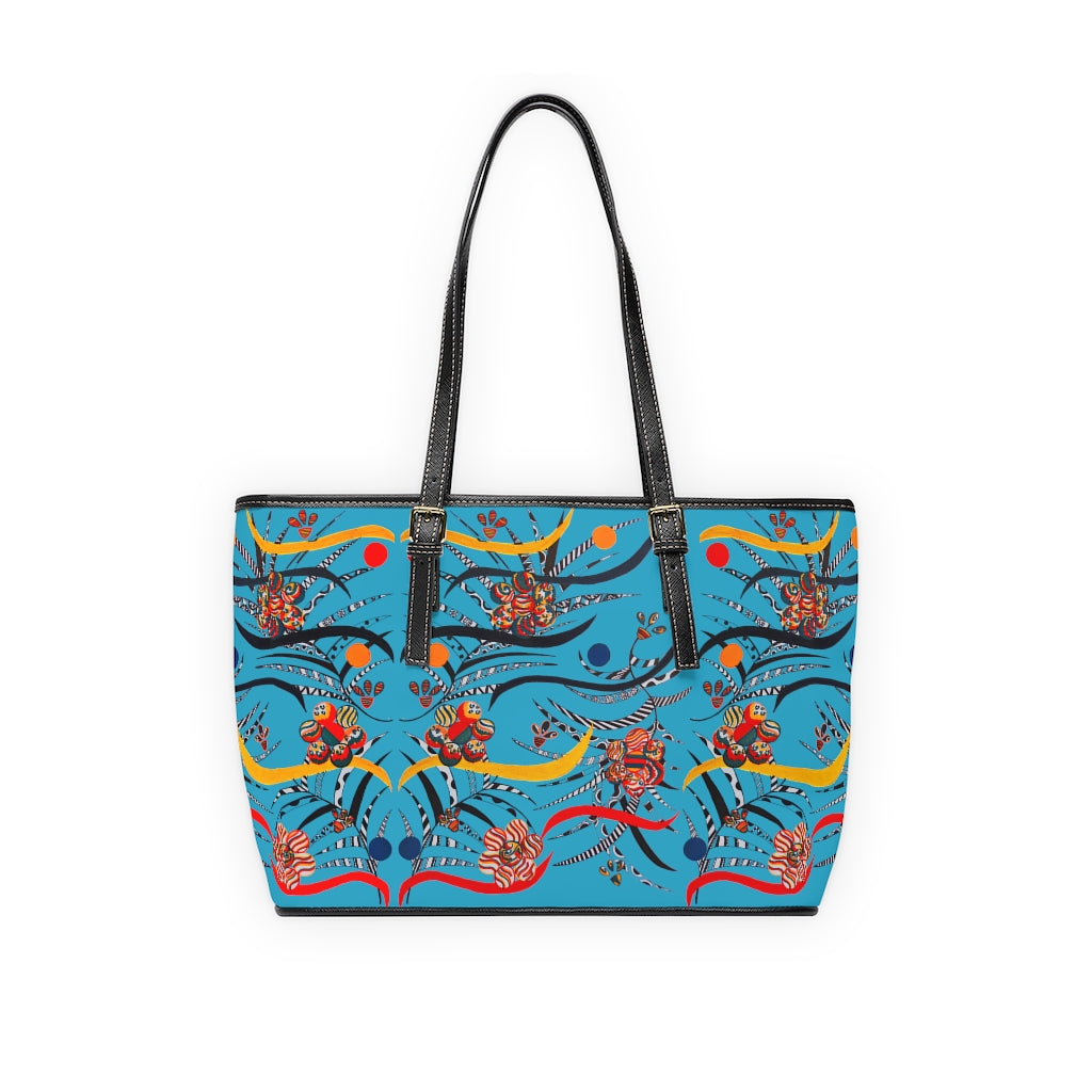 Aqua Wilderness PU Leather Shoulder Bag