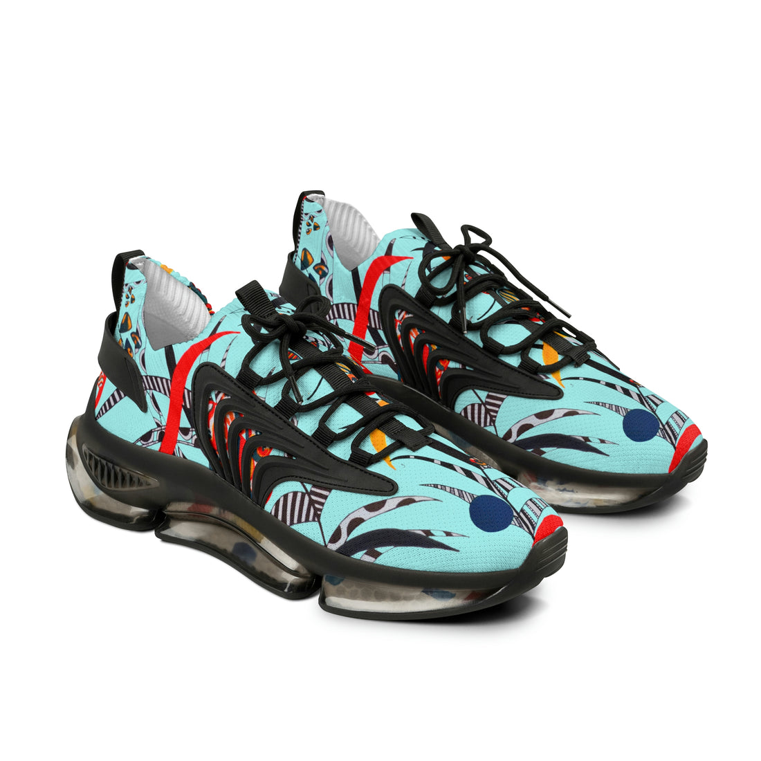 Icy Blue Wildly Wicked OTT Men's Mesh Knit Sneakers