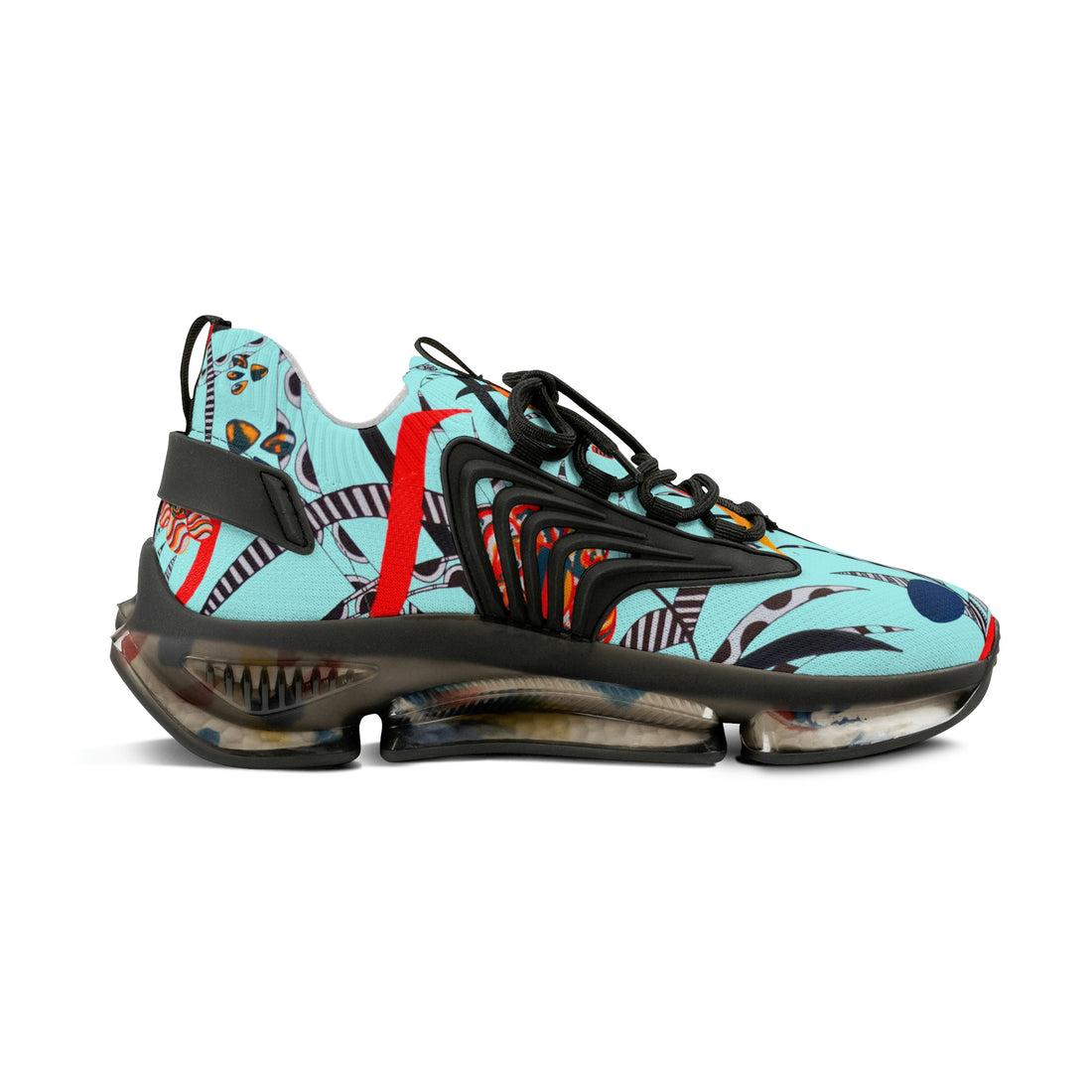Icy Blue Wildly Wicked OTT Men's Mesh Knit Sneakers