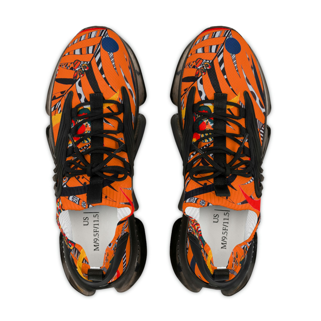 Orange Wildly Wicked OTT Men's Mesh Knit Sneakers