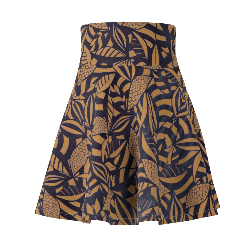 Tropical Minimalist Tussock Skater Skirt