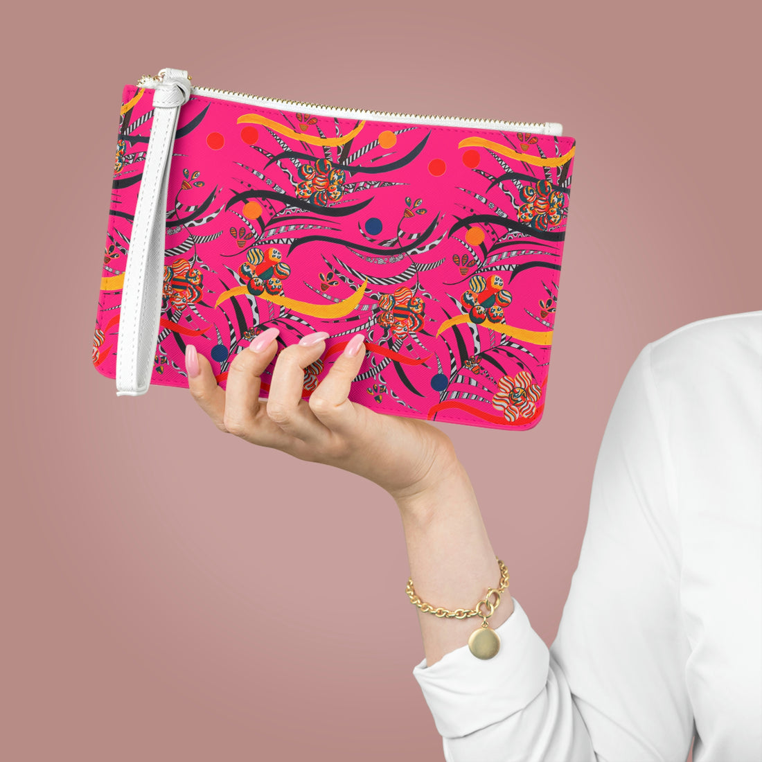 Hot Pink Wilderness Clutch Bag