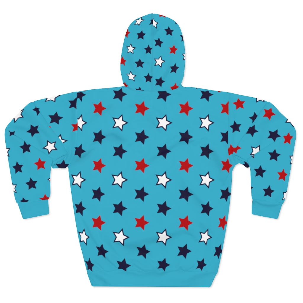 Unisex Aqua Star Lit Pullover Hoodie