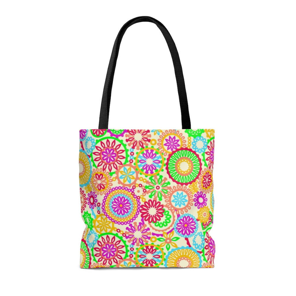 The 70's Vibe Lemon Tote Bag
