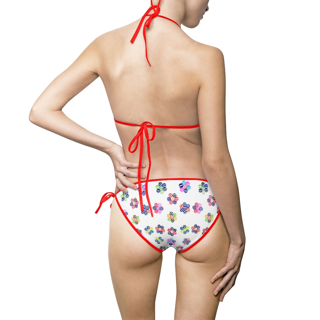 White Candy Florals Bikini