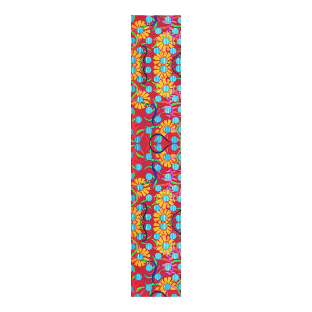 Sunflower Deep Red Table Runner