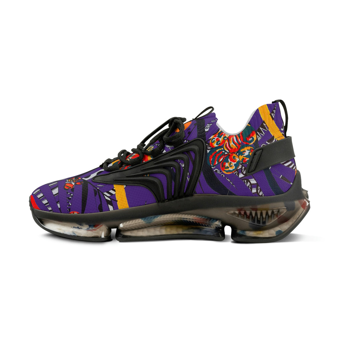 Purple Wildly Wicked OTT Men's Mesh Knit Sneakers