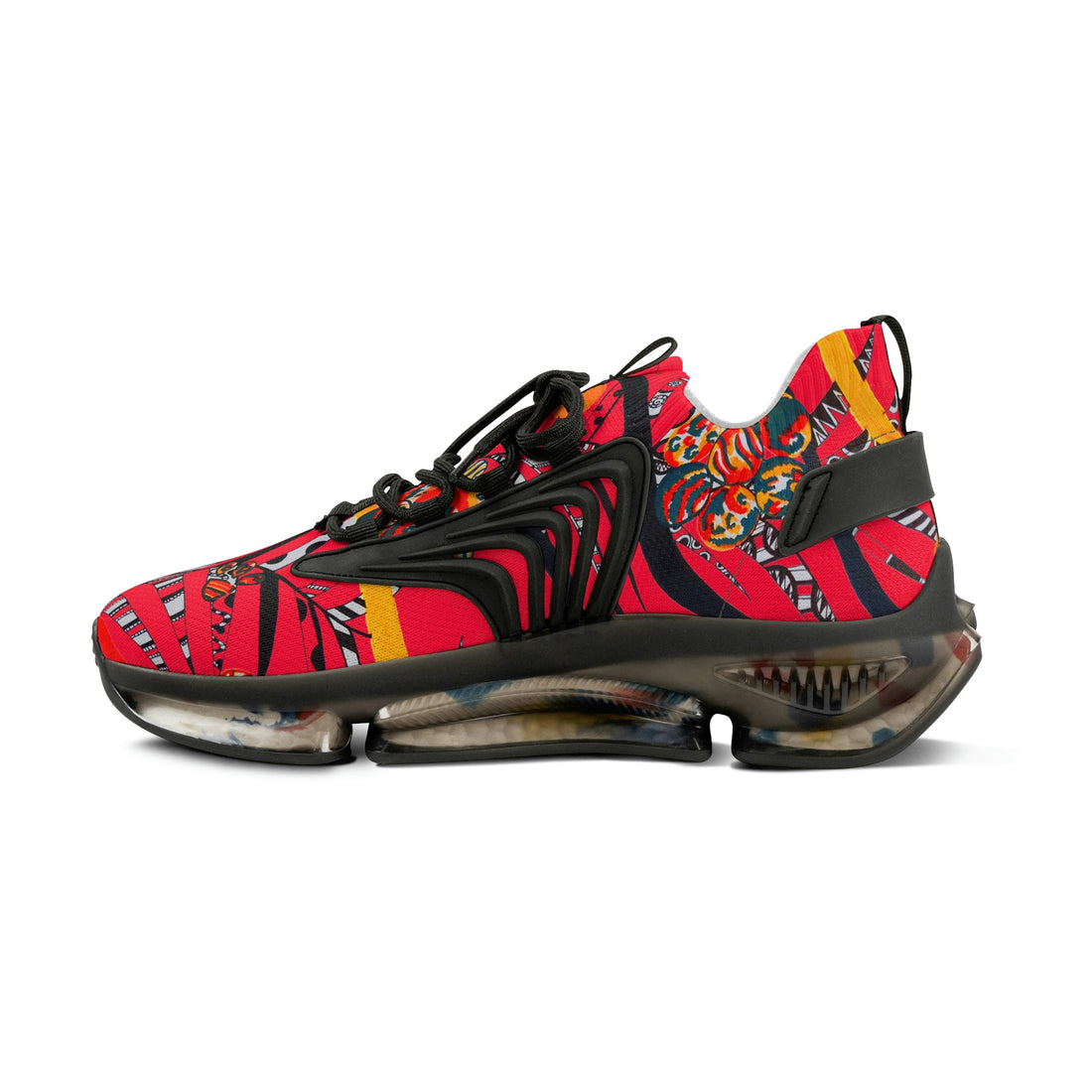 Red Wildly Wicked OTT Men's Mesh Knit Sneakers