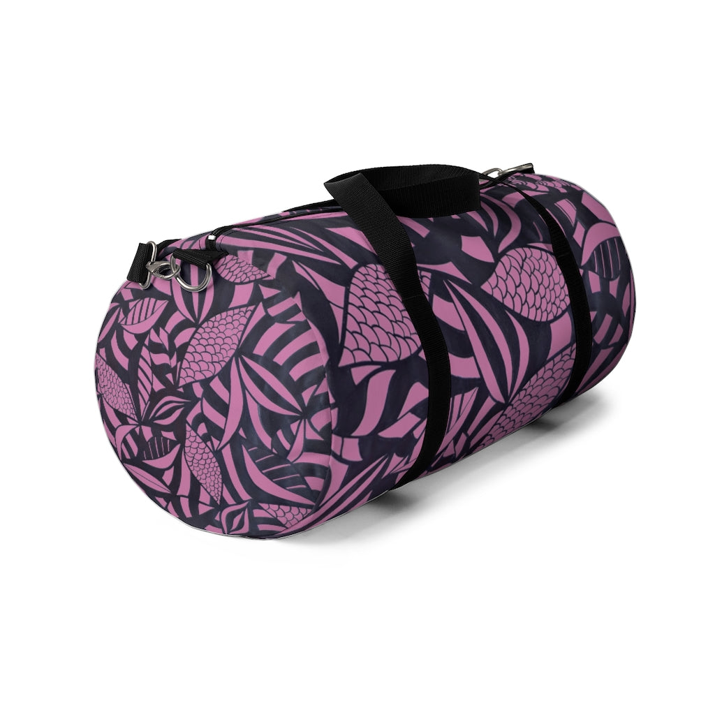 Tropical Minimalist Mauve Duffel Bag
