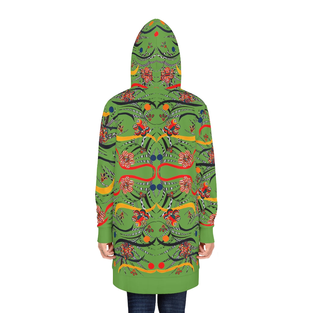 Olive Wilderness Hoodie Dress (AOP)