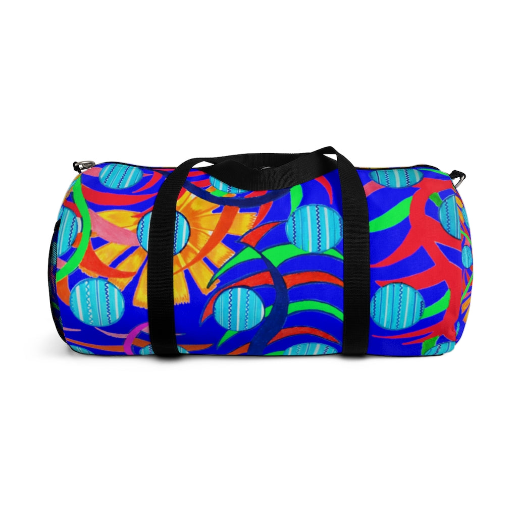 Sunflower Electric Blue Duffel Bag