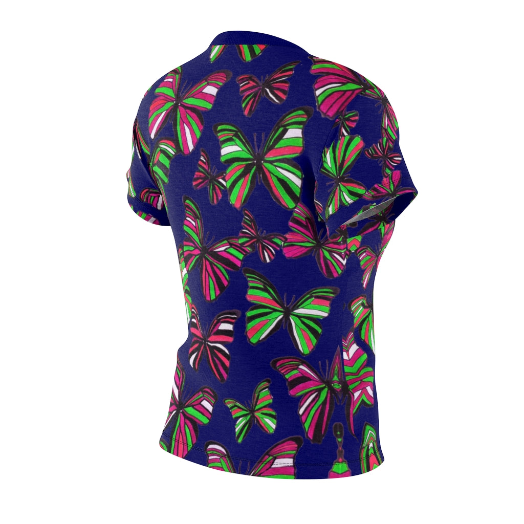 Butterflies AOP Navy T-shirt
