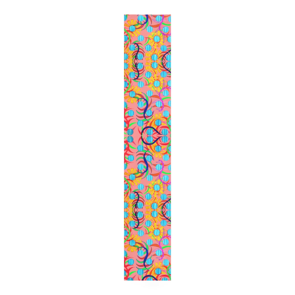 Sunflower Coral Table Runner