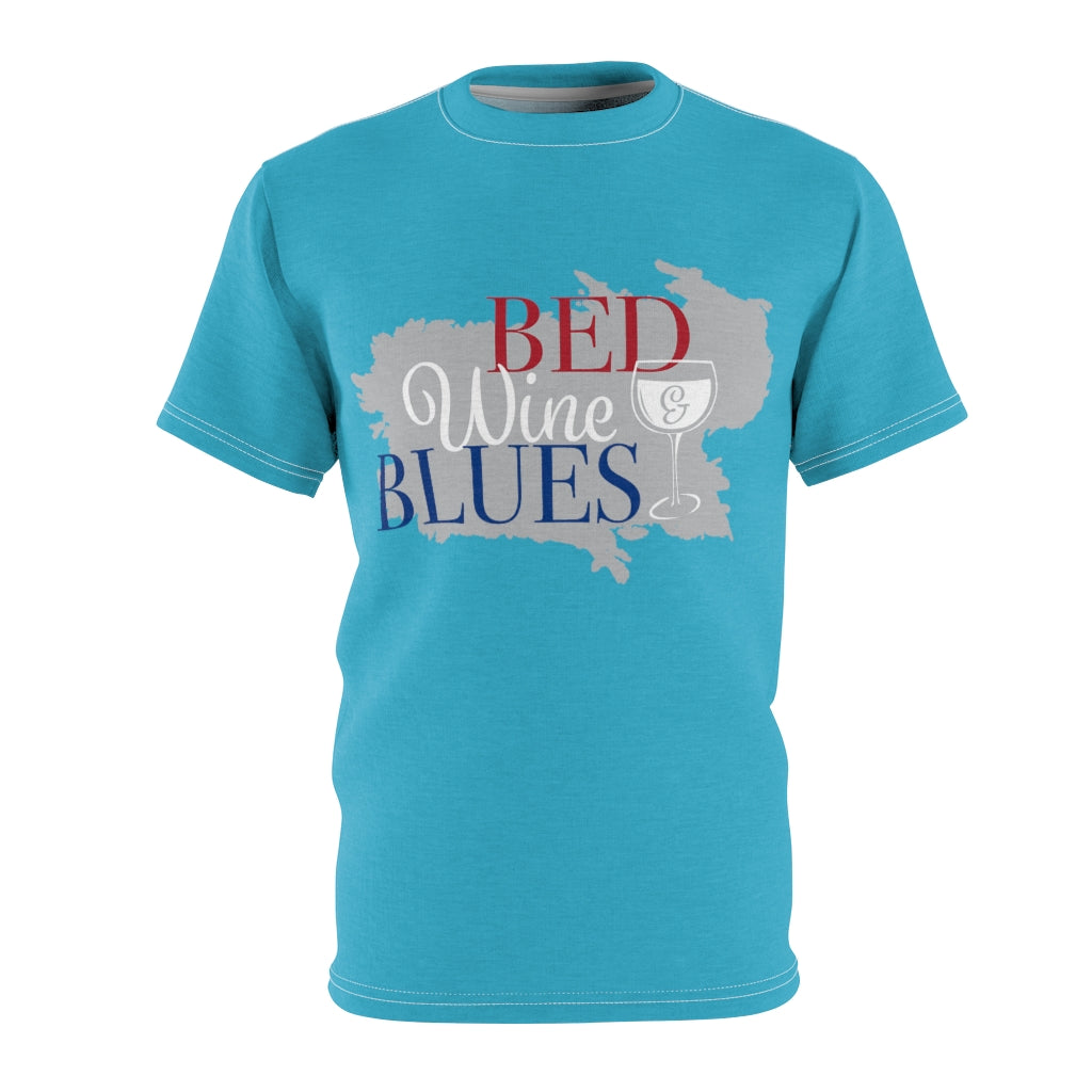 Menswear Aqua AOP Blues Tee