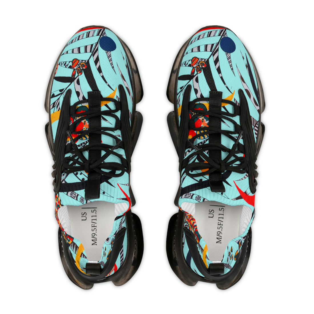 Icy Blue Wildly Wicked OTT Men's Mesh Knit Sneakers