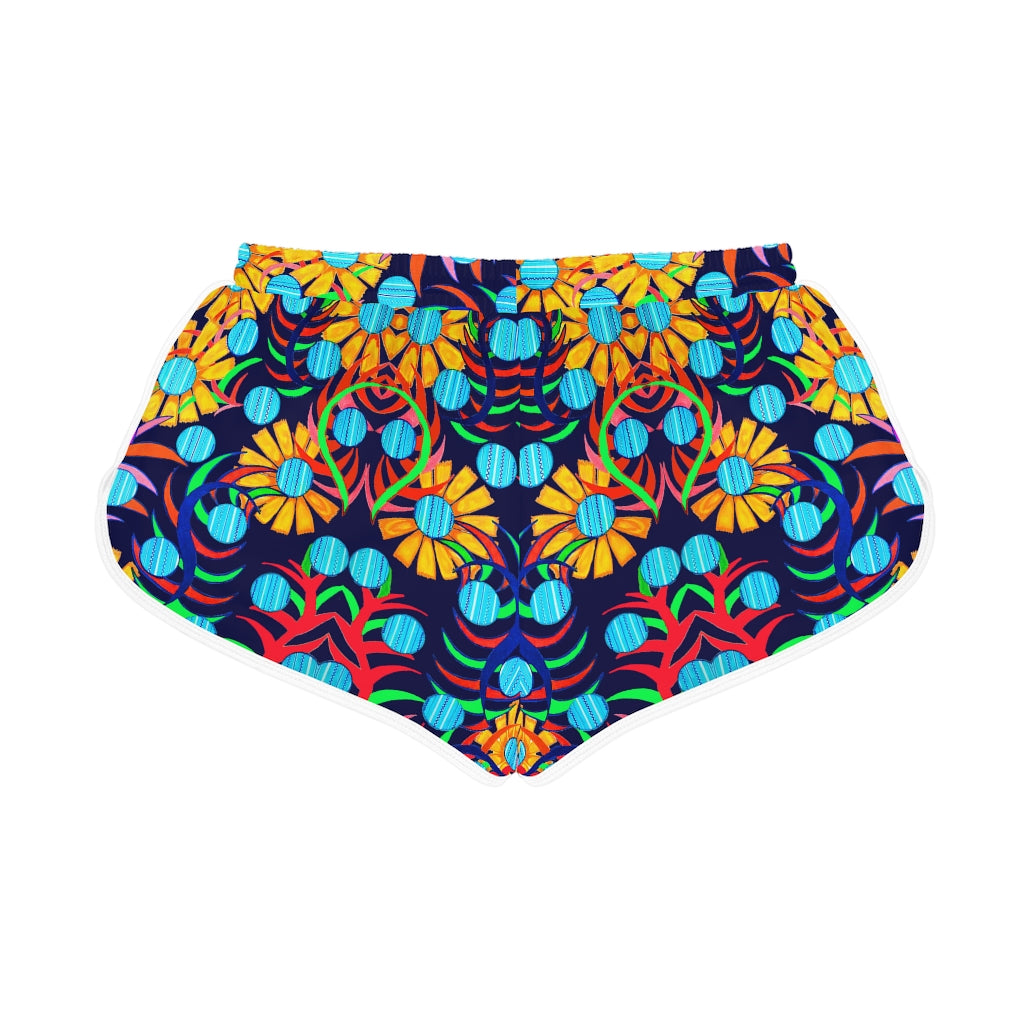 Ink Sunflower Relaxed Shorts