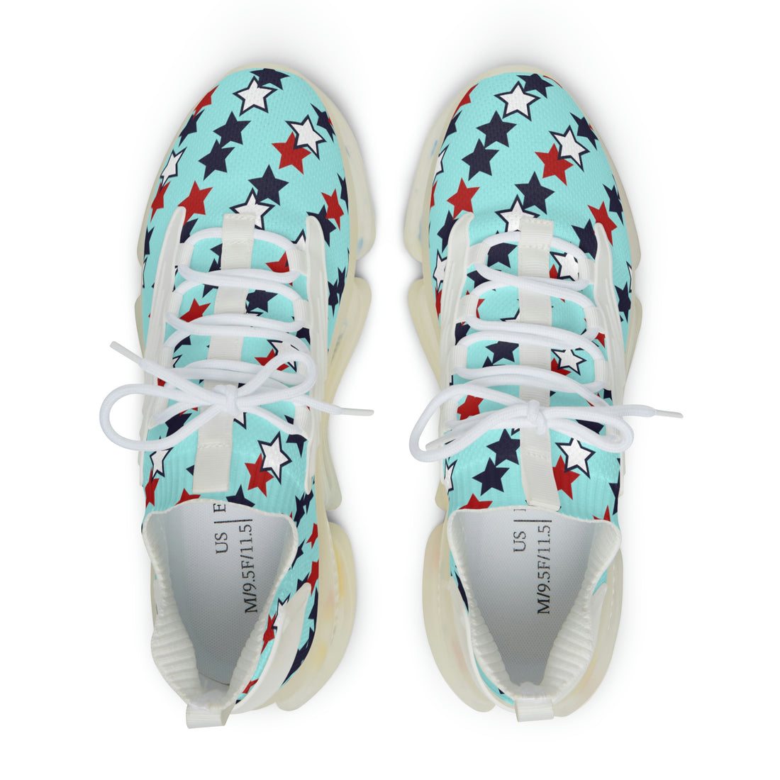 Icy Blue Starboy OTT Men's Mesh Knit Sneakers