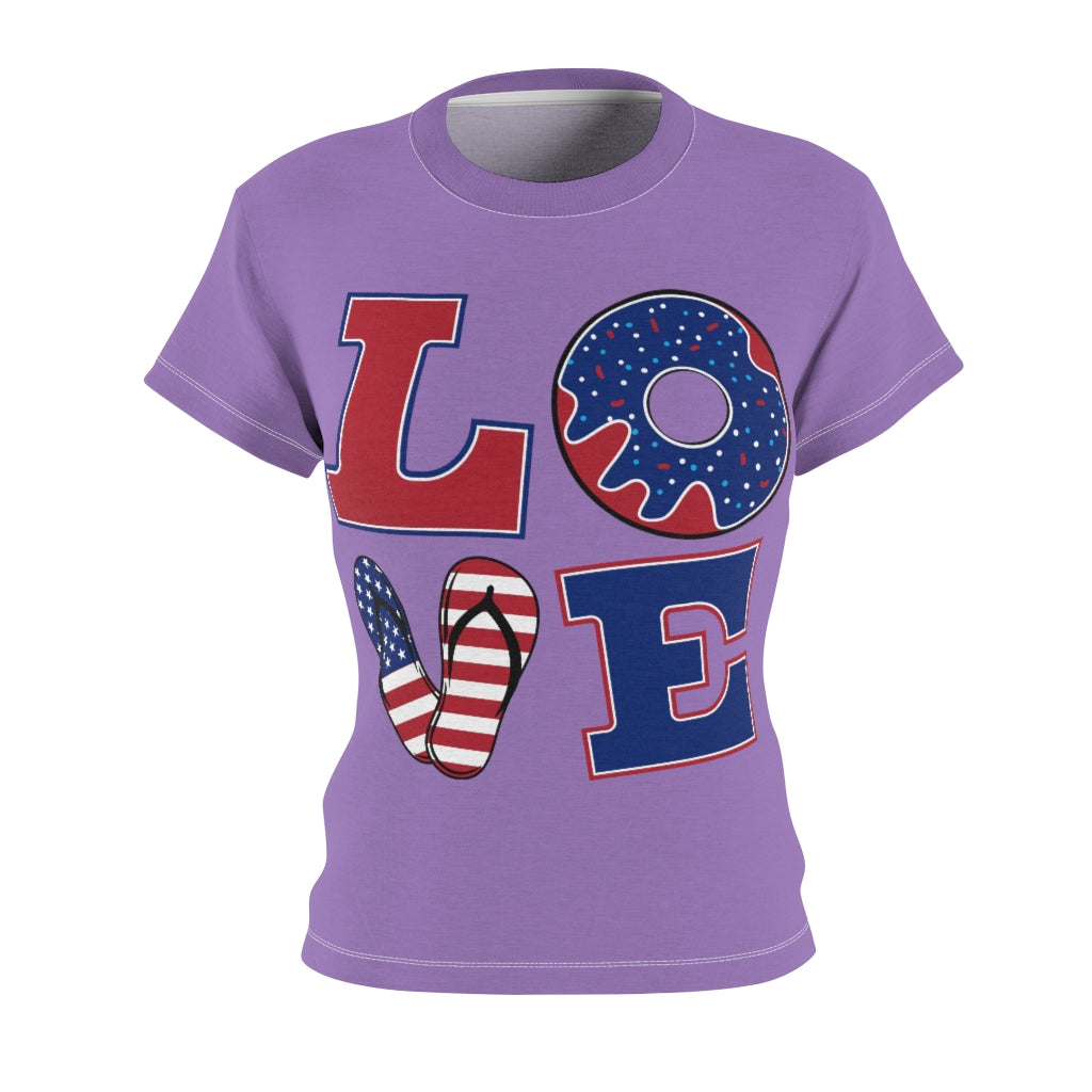 L.O.V.E. 'merica Lilac T-Shirt