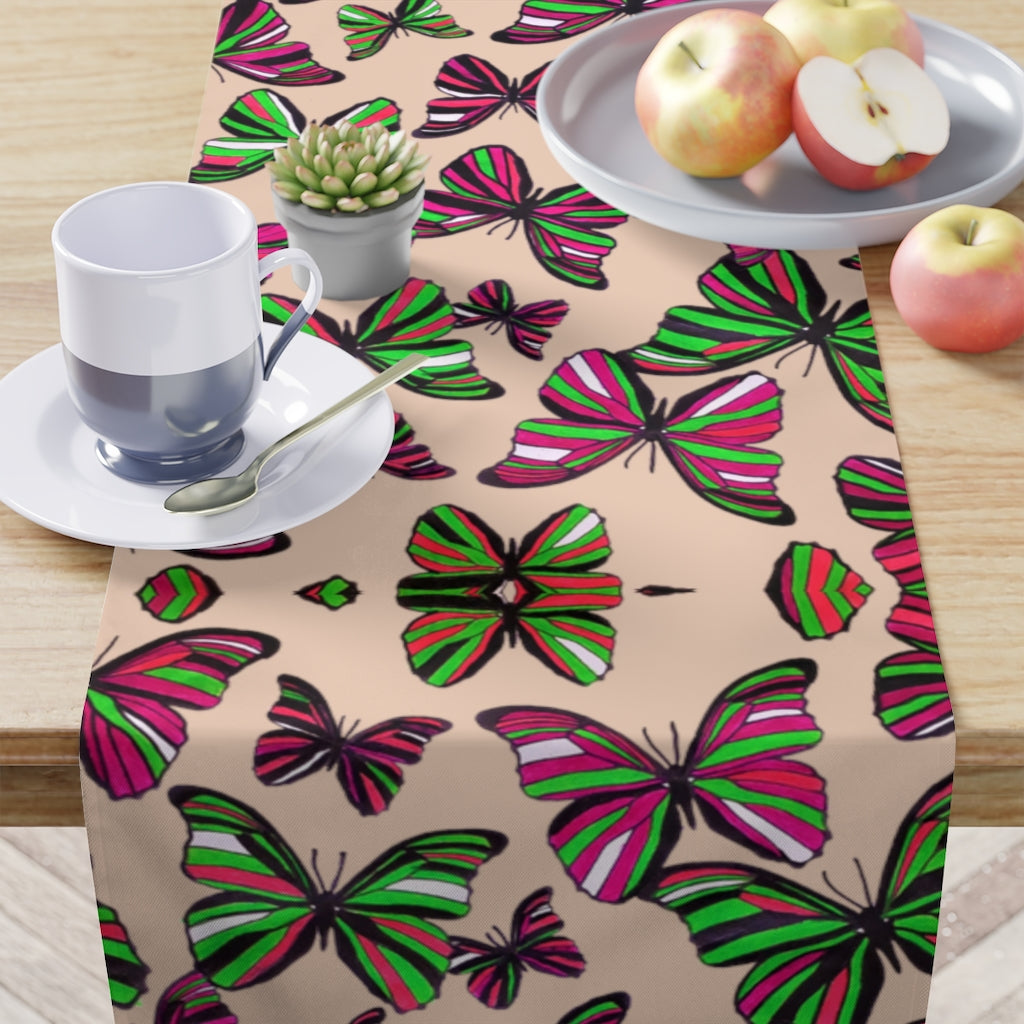Butterflies Nude Table Runner