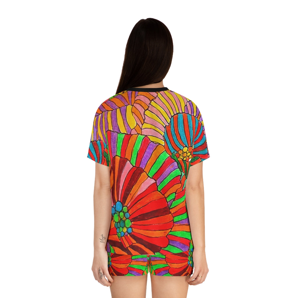 Wildflower Short Pajama Set (AOP)