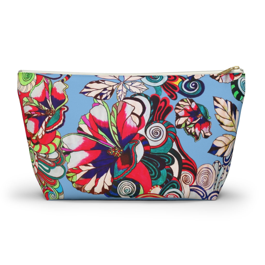 Floral Pop Sky Accessory Pouch