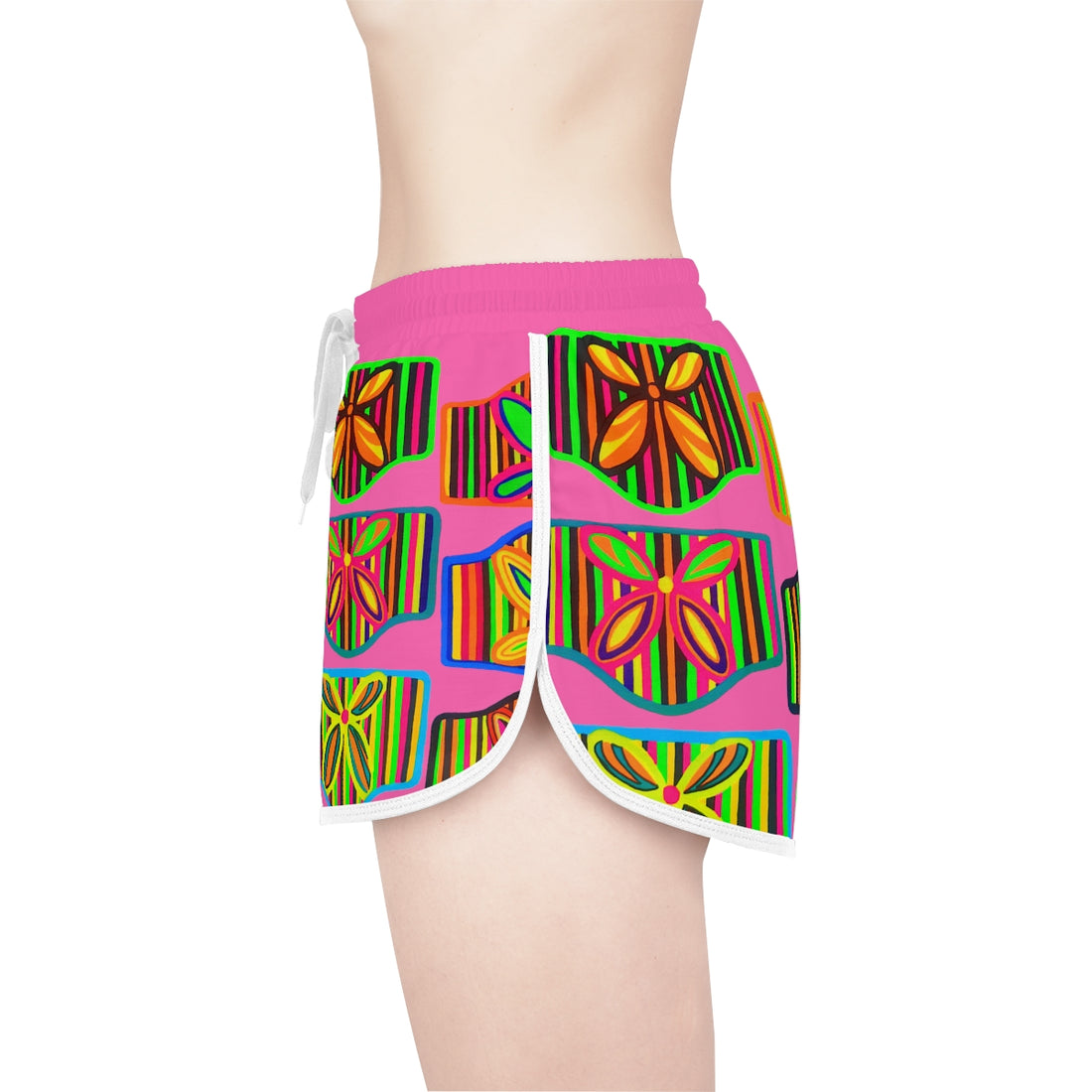 Rose Deco Print Relaxed Shorts