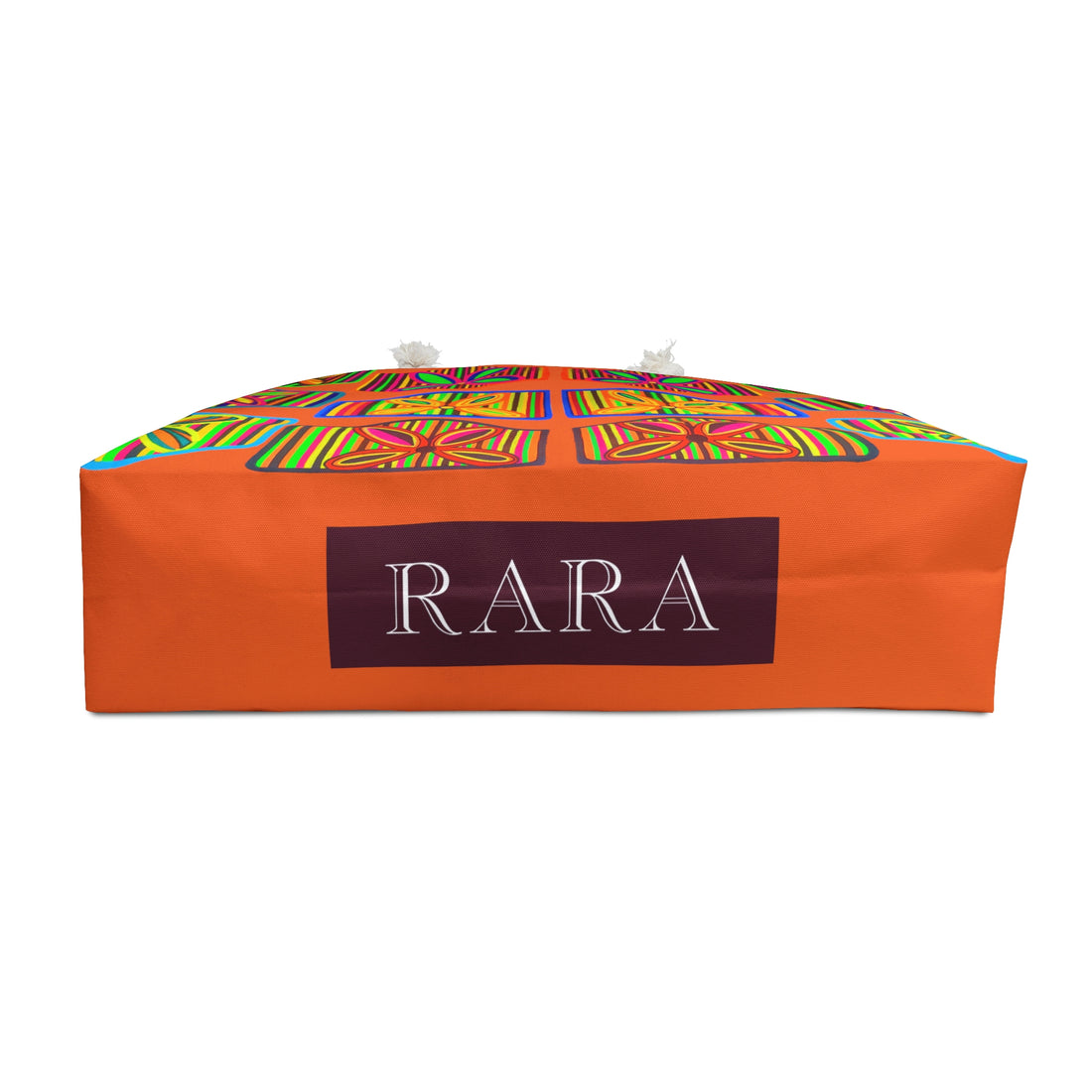 Orange Deco Print Weekender Tote Bag