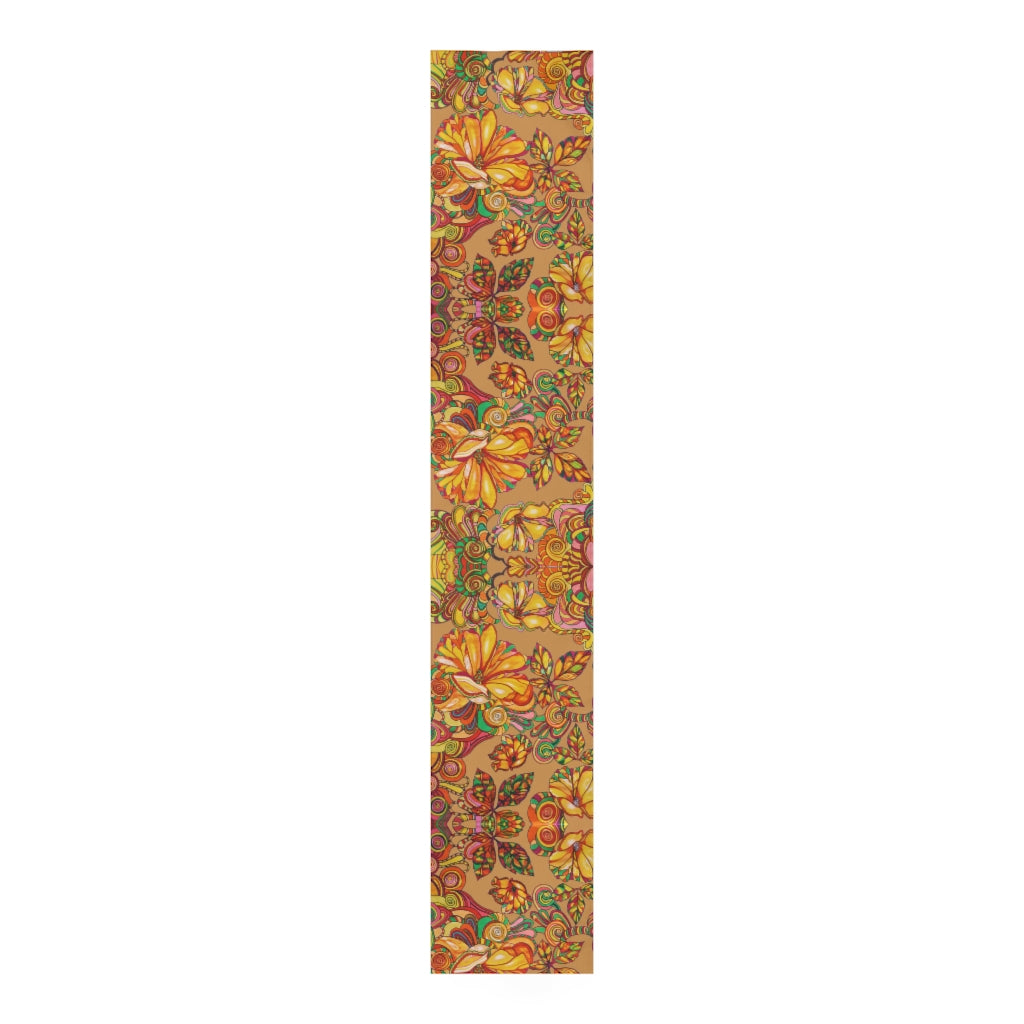 Artsy Floral Tussock Table Runner