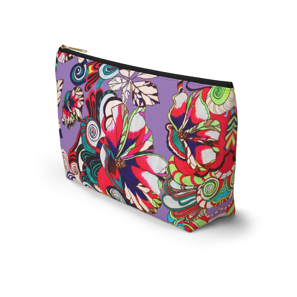 Floral Pop Lilac Accessory Pouch