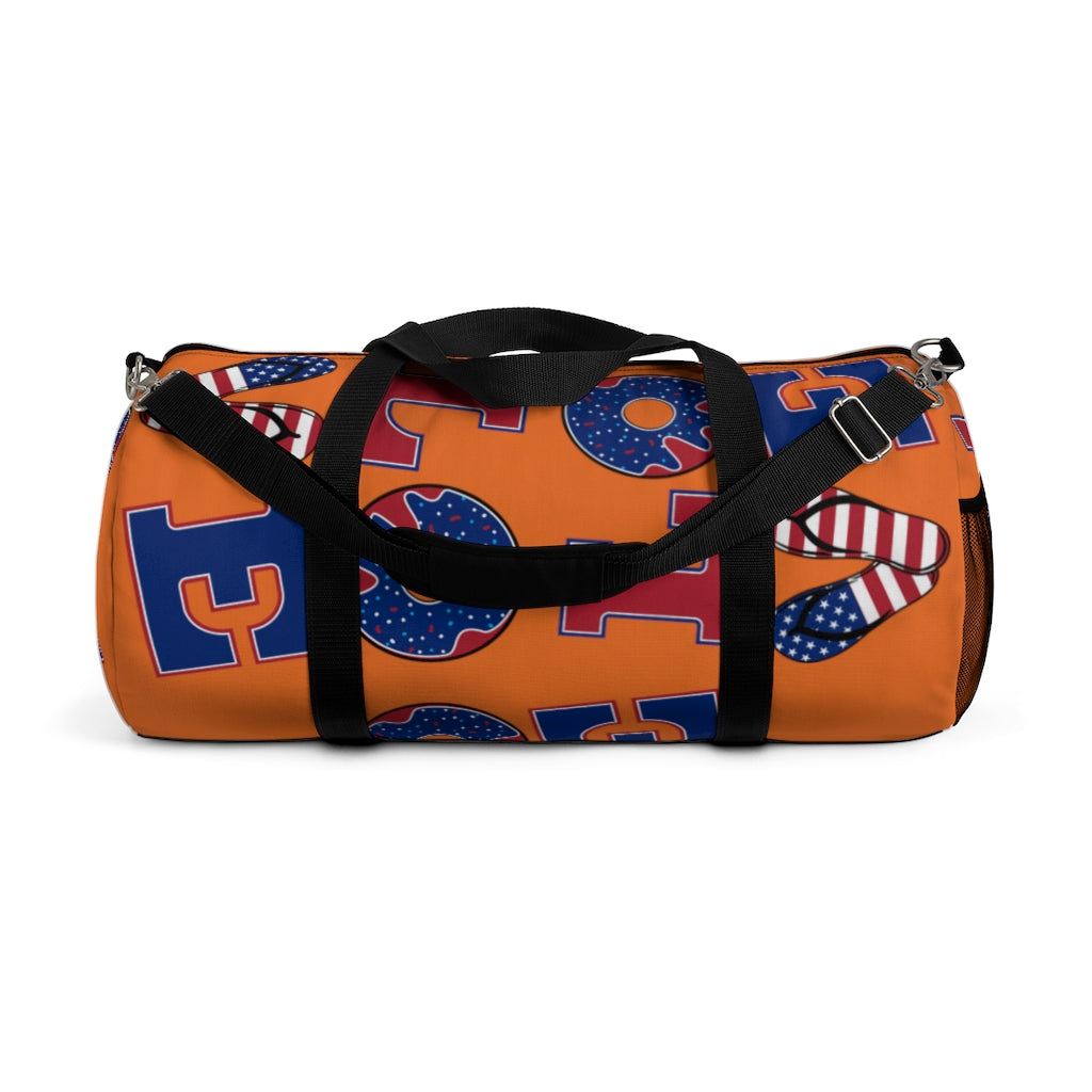 American Love Orange Duffel Bag