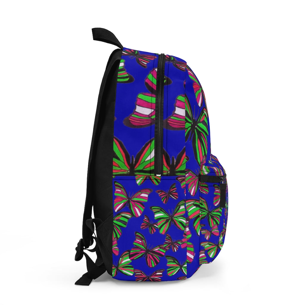 Butterflies Royal Blue Backpack