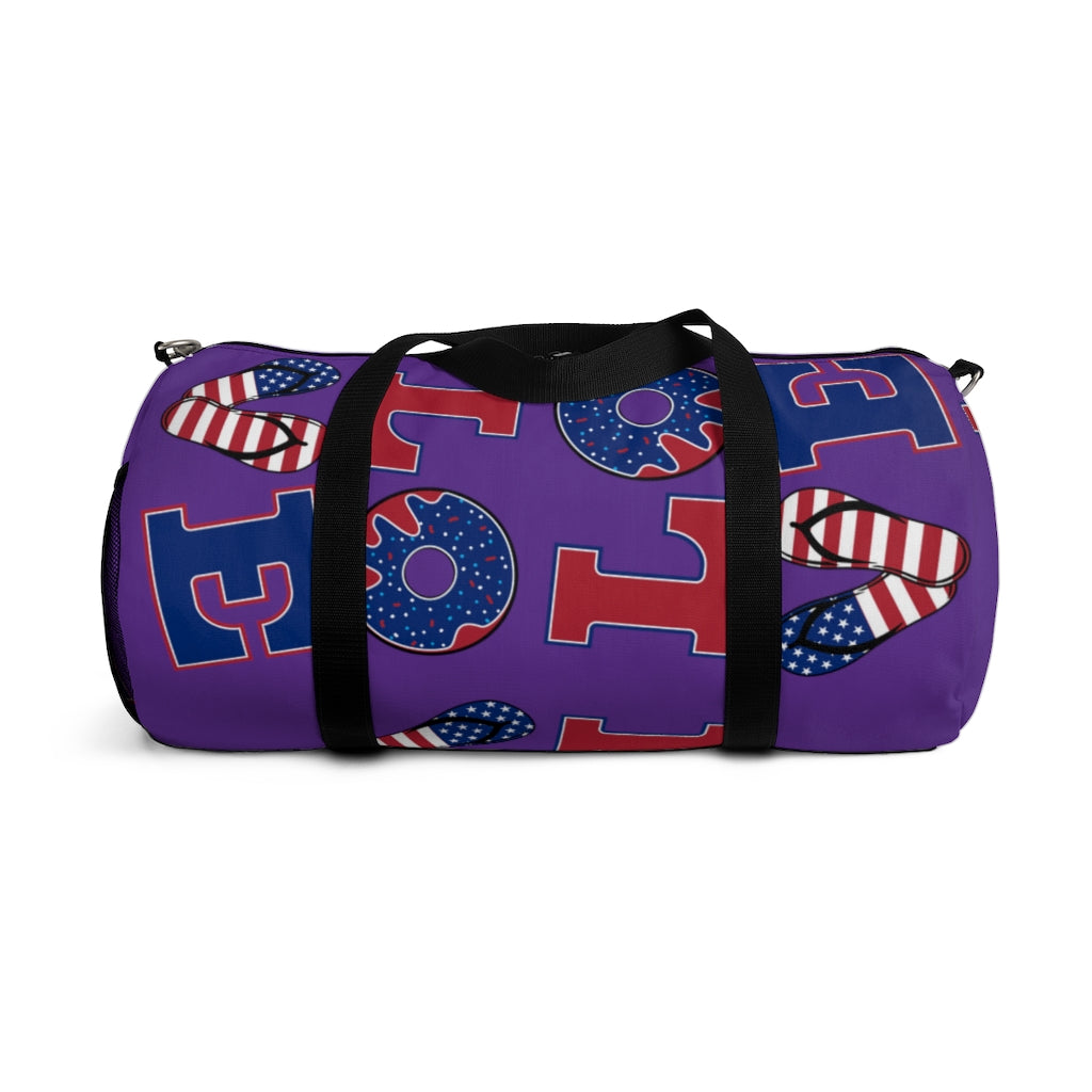 American Love Purple Duffel Bag