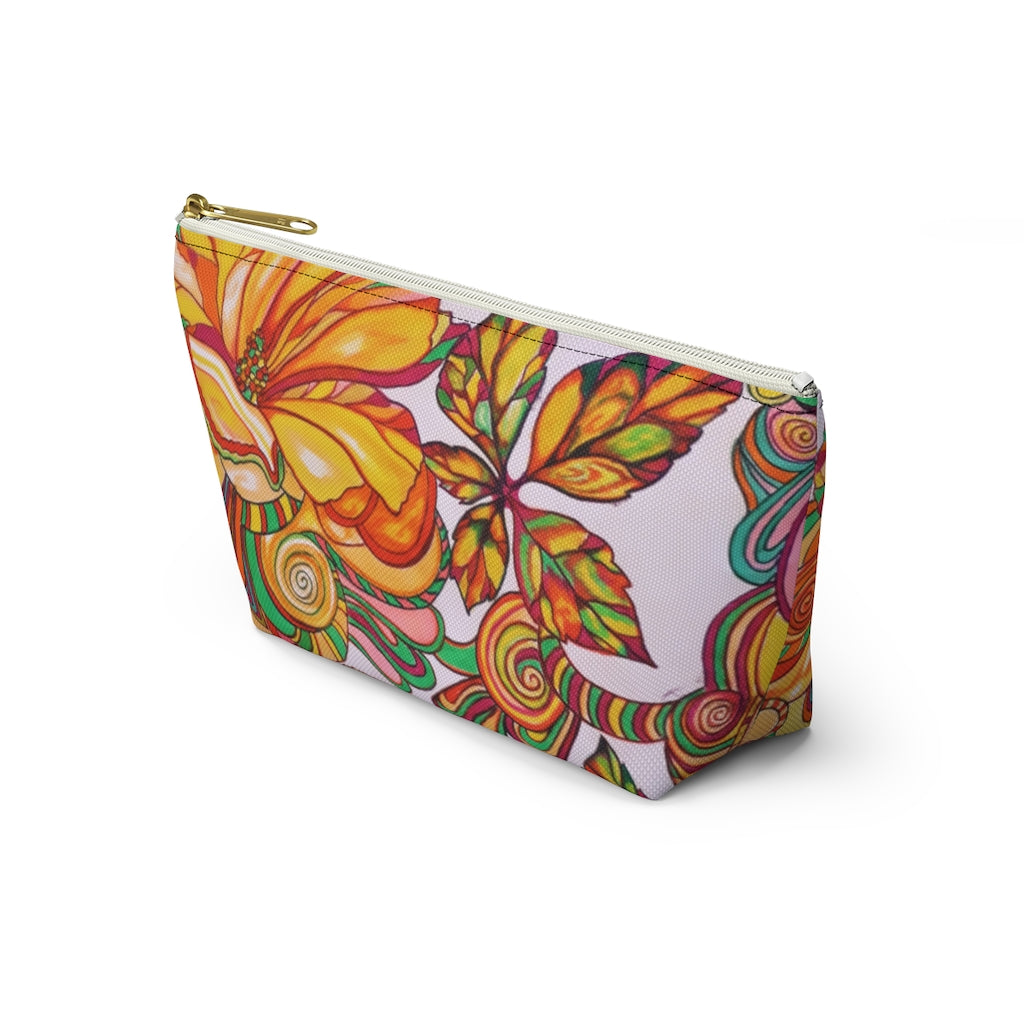Artsy Floral Accessory Pouch