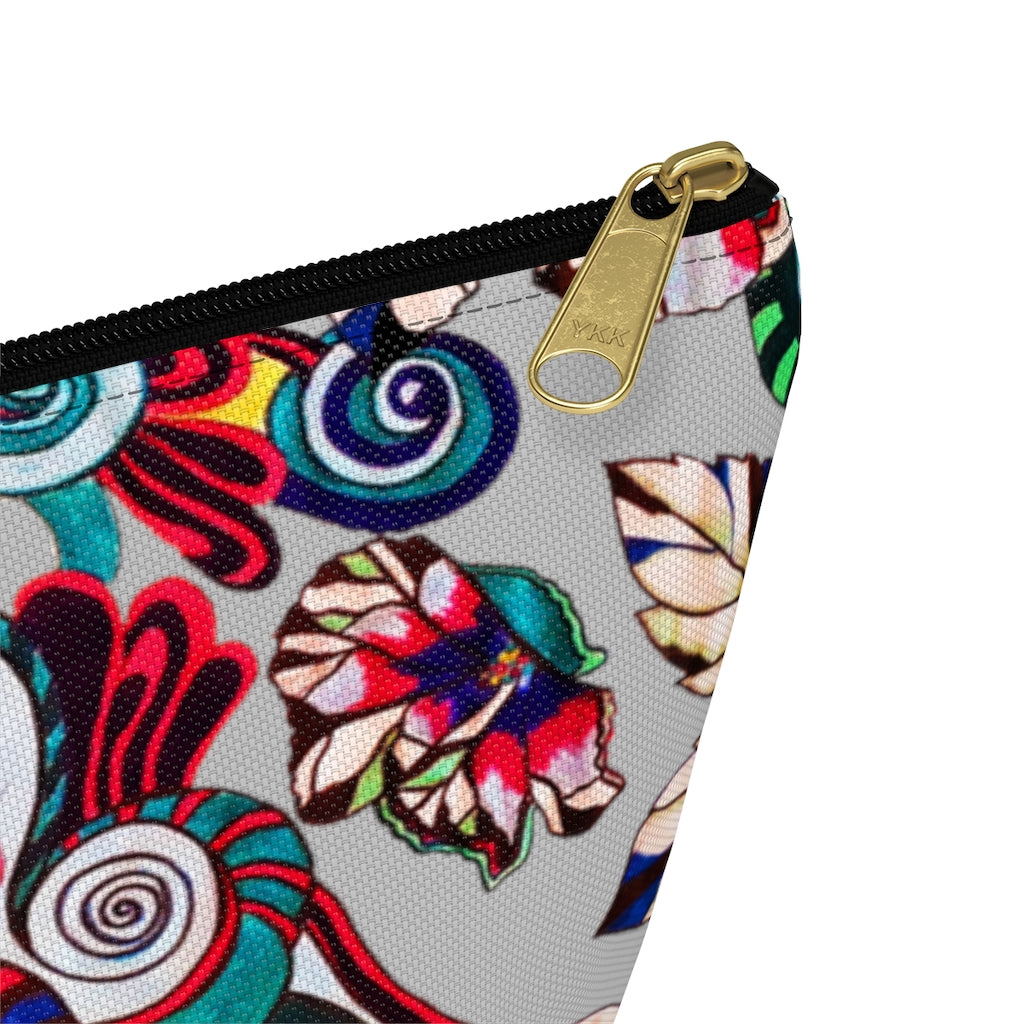Floral Pop Slate Accessory Pouch