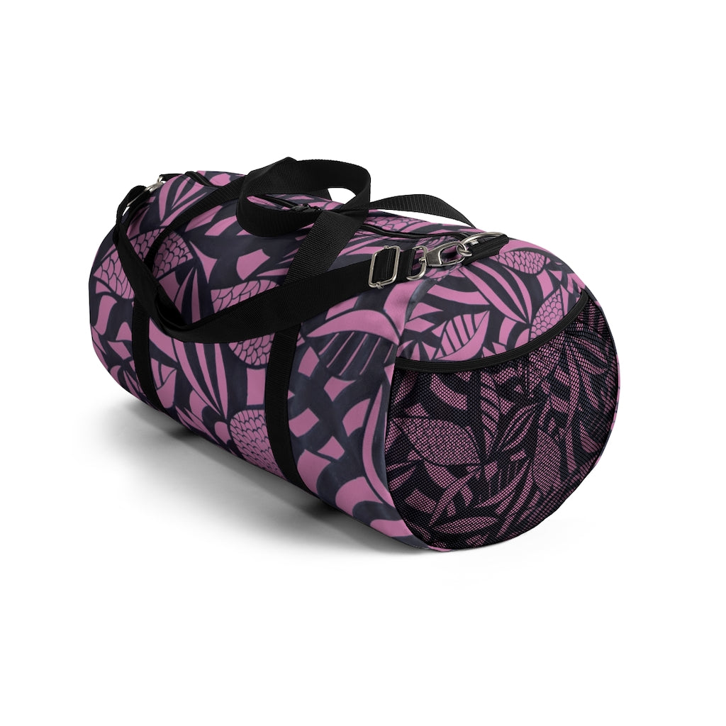 Tropical Minimalist Mauve Duffel Bag