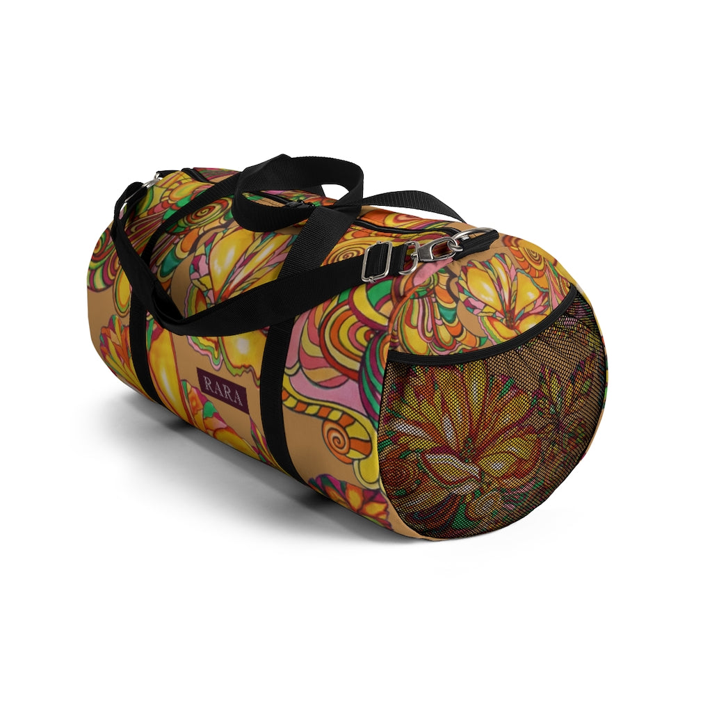 Artsy Floral Tussock Duffel Bag